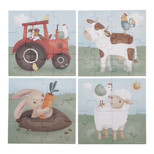 4 in 1 Puzzle-Set Little Farm | Little Dutch