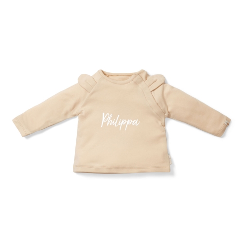 Langarmshirt Baby Bunny, Sand, Größe 68 | Little Dutch