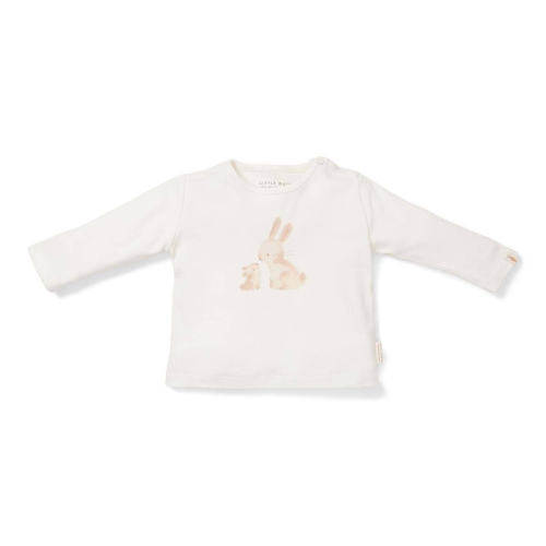 Langarmshirt Baby Bunny, Weiß, Größe 50/56 | Little Dutch