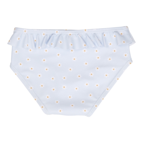 Badehose mit Rüschen, Daisies Blue, Größe 62/68 | Little Dutch