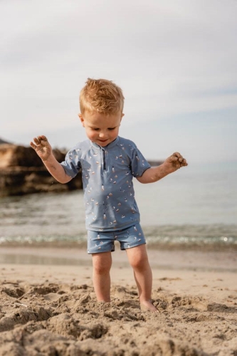 Badeshirt Sailors Bay Dark Blue, Größe 98/104 | Little Dutch