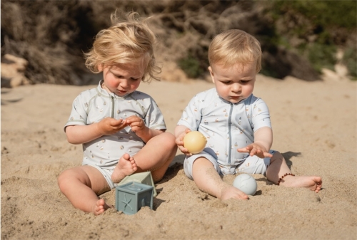 Badeshirt Sailors Bay Olive, Größe 62/68 | Little Dutch