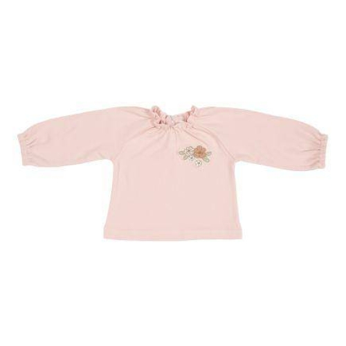 Langarm-Shirt mit Stickerei Vintage Little Flowers, Soft Pink Größe 62 | Little Dutch