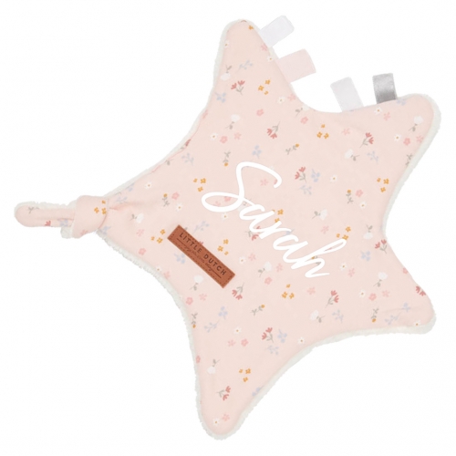 Schnuffeltuch Stern Little Pink Flowers | Little Dutch