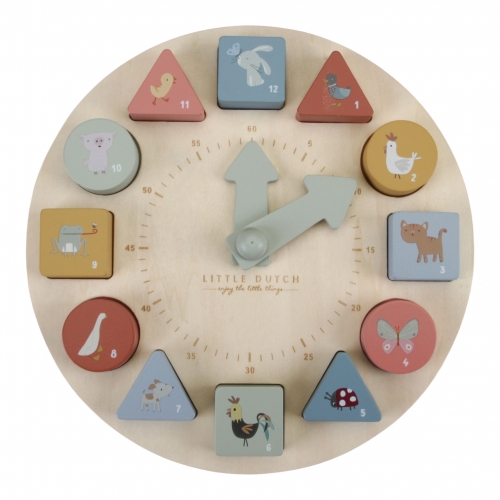 Puzzle-Uhr Holz | Little Dutch