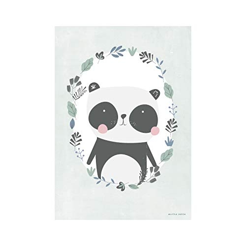 Poster A3 Panda "beidseitig bedruckt", mint | Little Dutch