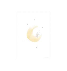 Poster A3 Hase/Mond "beidseitig bedruckt" | Little Dutch