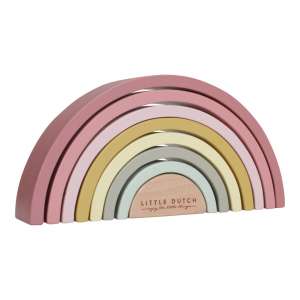 Stapel-Regenbogen Pink - Zur Taufe - Bedruckt | Little Dutch