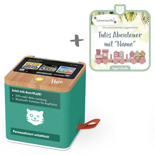 Tigerbox TOUCH PLUS grün + Tigercard Tutis Abenteuer Set | tigermedia