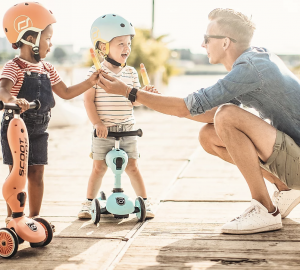 Fahrradhelm Größe XXS-S, Blueberry | Scoot & Ride