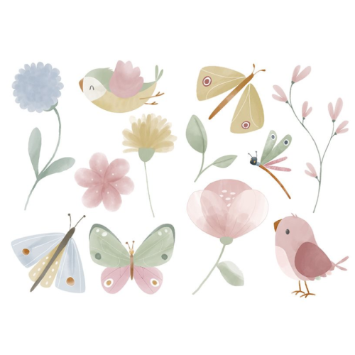 Wandsticker Flowers & Butterflies | Little Dutch