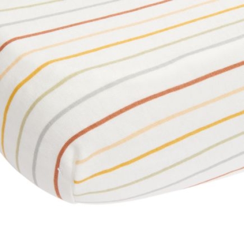 Spannbetttuch Wiege Vintage Sunny Stripes 40 x 80 cm, mehrfarbig| Little Dutch