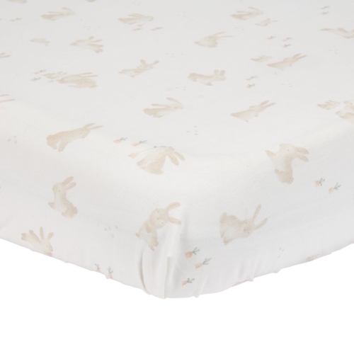 Spannbetttuch Baby Bunny 70 x 140/150 cm | Little Dutch