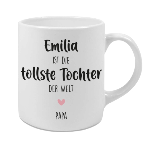 Keramiktasse klein - Tochter/Sohn | Schmatzepuffer