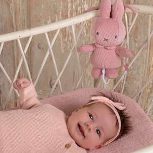 Spieluhr Hase Miffy, Pink Rib | Tiamo