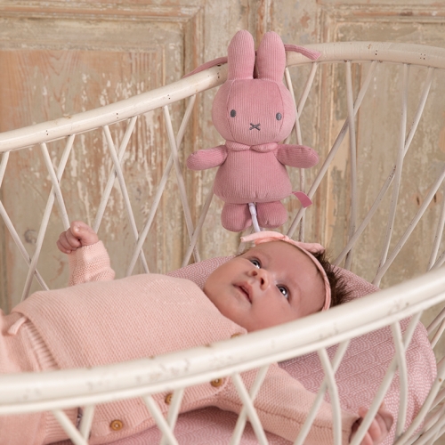 Spieluhr Hase Miffy, Pink Rib | Tiamo