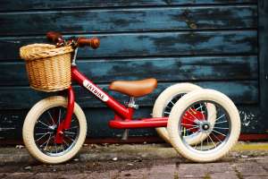 Dreirad 2 in 1 Steel Vintage rot | Trybike