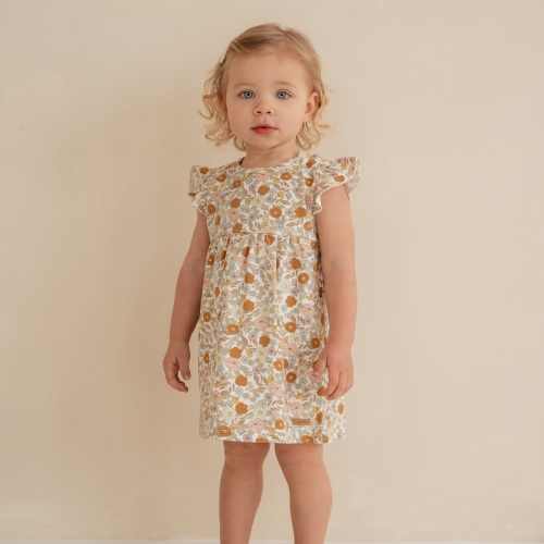 Ärmelloses Kleid Vintage Little Flowers, Größe 80 | Little Dutch