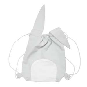 Tier-String-Tasche - Piratenhäschen, grau | Fabelab