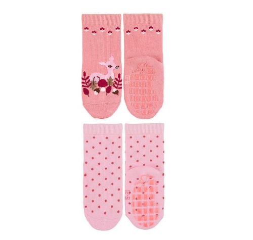 Kinder-Socken Rehkitz ABS 2er Set, Größe 21-22 | Sterntaler