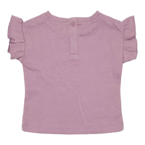 Kurzärmeliges T-Shirt Vintage Little Flowers, Mauve Größe 50/56 | Little Dutch