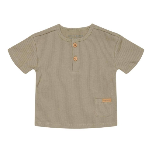 Kurzärmeliges T-Shirt Little Goose, Olive Größe 50/56 | Little Dutch
