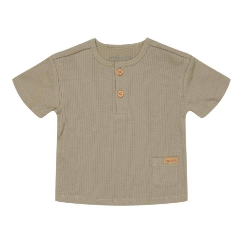 Kurzärmeliges T-Shirt Little Goose, Olive Größe 86 | Little Dutch