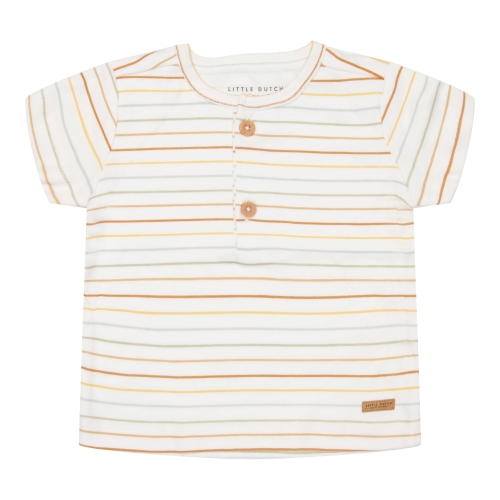 Kurzärmeliges T-Shirt Vintage Sunny Stripes, Größe 50/56 | Little Dutch