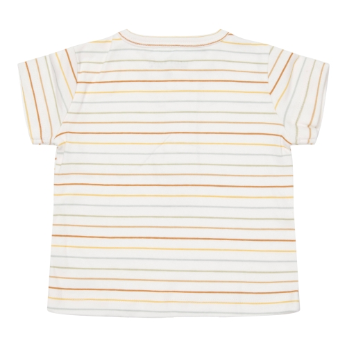 Kurzärmeliges TShirt Vintage Sunny Stripes, Größe 86 | Little Dutch