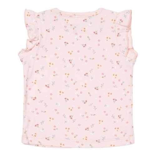 Kurzärmeliges T-Shirt Little Pink Flowers, Größe 50/56 | Little Dutch