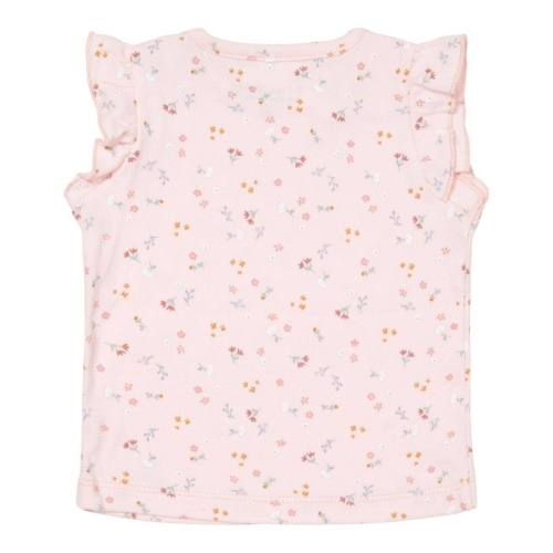 Kurzärmeliges T-Shirt Little Pink Flowers, Größe 62 | Little Dutch