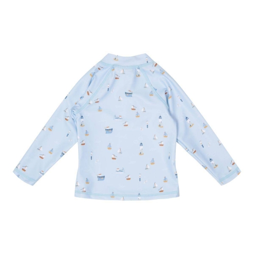 Langärmliges Badeshirt Sailors Bay Blue, Größe 98/104 | Little Dutch