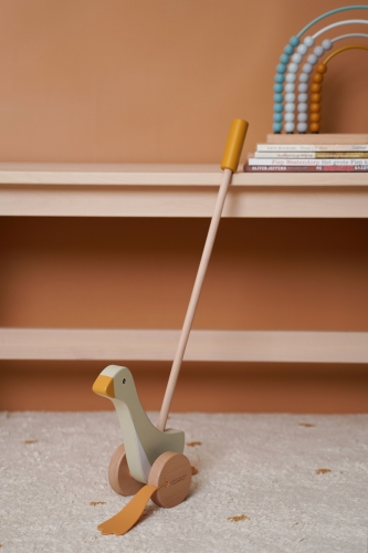 Schiebe-Watschelente Gans Little Goose Holz | Little Dutch