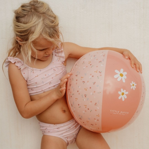Bikini mit Volants, Little Pink Flowers, Größe 98/104 | Little Dutch