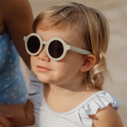 Kindersonnenbrille rund, grün | Little Dutch