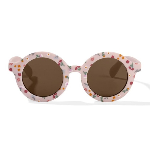 Kindersonnenbrille rund Little Pink Flowers | Little Dutch