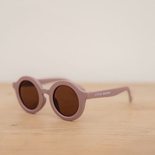 Kindersonnenbrille rund, mauve | Little Dutch