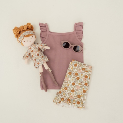 Shorts mit Rüschen Vintage Little Flowers, Größe 74 | Little Dutch