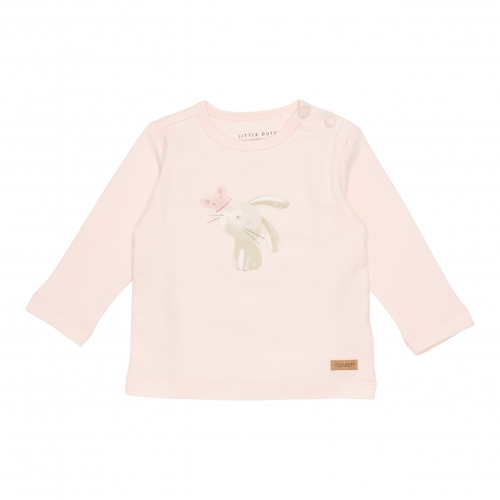 Langarm-Shirt Flowers & Butterflies Bunny Butterfly Pink, Größe 68 | Little Dutch