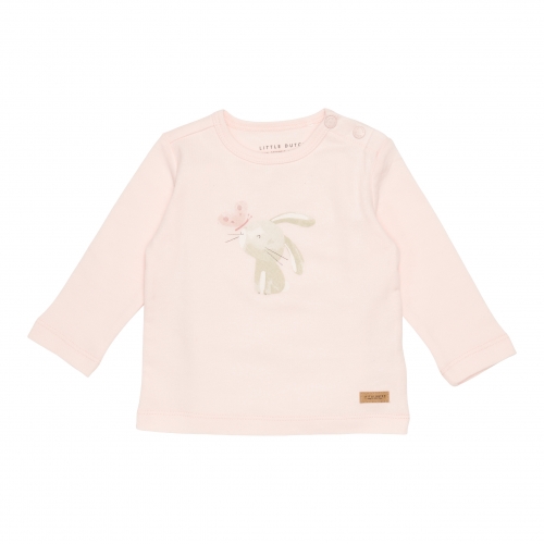 Langarm-Shirt Flowers & Butterflies Bunny Butterfly Pink, Größe 62 | Little Dutch