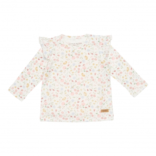 Langarm-Shirt Flowers & Butterflies, Größe 68 | Little Dutch