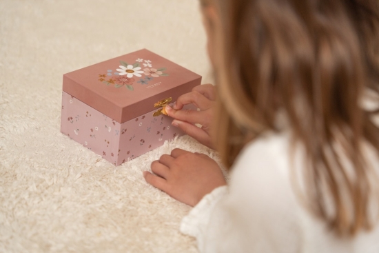 Schmuckkästchen Evi mit Musik Little Pink Flowers I Little Dutch