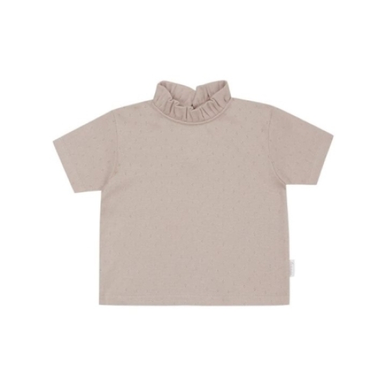 T-Shirt Pointelle  - dusty rose / 98/104 | leevje