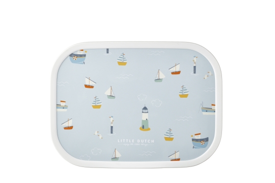 Pausen-Set Sailors Bay, Brotdose, Pop-Up Flasche und Trinkbecher | Mepal x Little Dutch