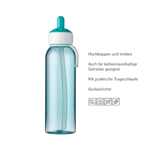 Trinkflasche Flip-up 500 ml - Blau | Mepal