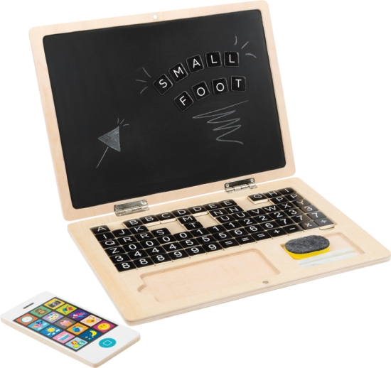 Holz-Laptop mit Magnet-Tafel | small foot