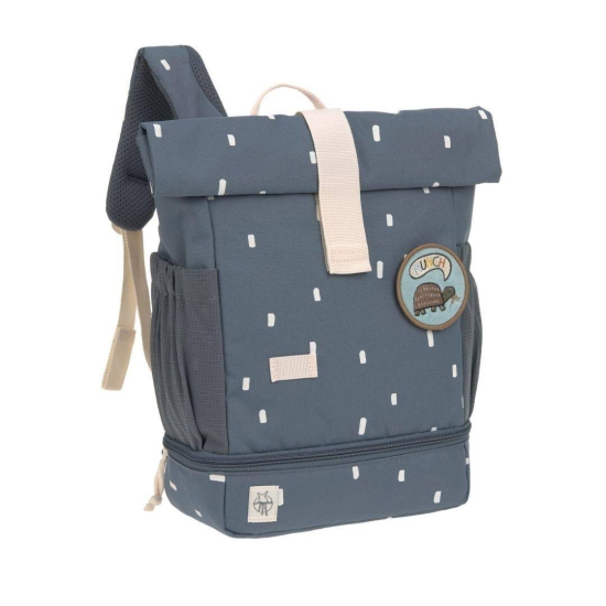 Mini Rolltop-Rucksack Happy Prints Midnight Blue | Lässig