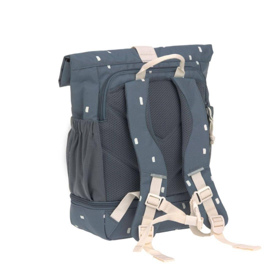 Mini Rolltop-Rucksack Happy Prints Midnight Blue | Lässig