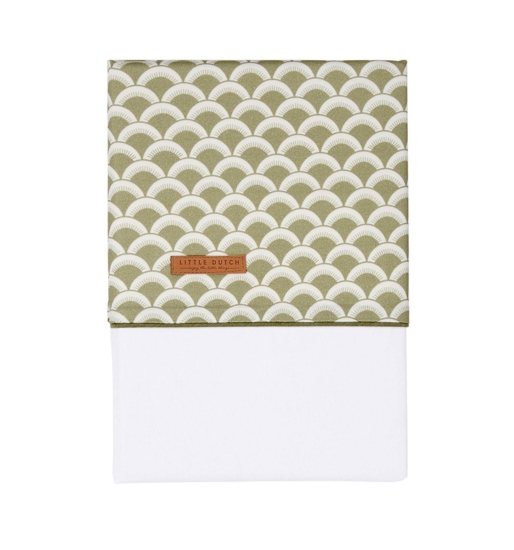 Wiegenlaken Sunrise Olive | Little Dutch