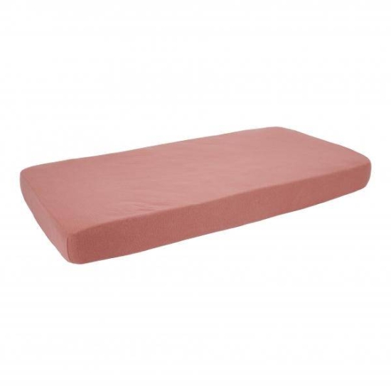 Spannbetttuch Pure pink blush 60 x120 cm | Little Dutch